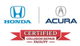 Acura certified collision repair logo